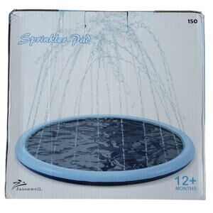 Sprinkler Splash Pad 59" Water Outdoor Play Summer Wading Pool Blue Kids Pets